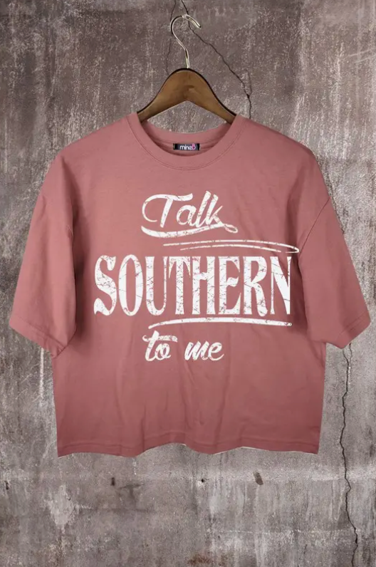 Talk Southern To Me Crop Tee