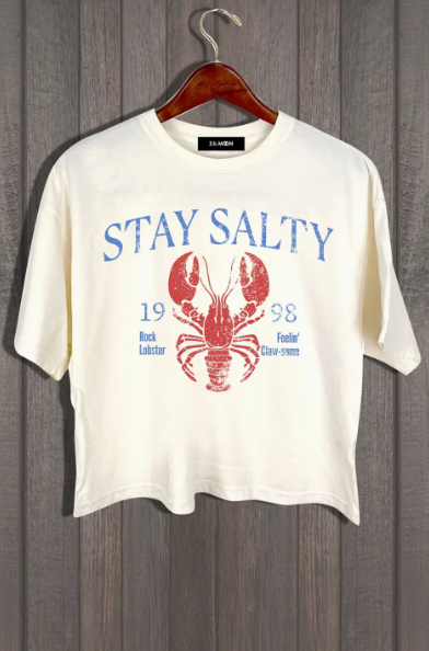 Stay Salty Vintage Lobster Graphic Tee