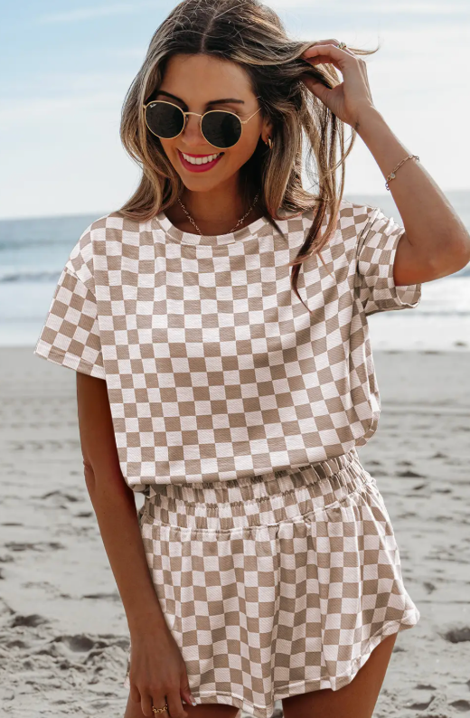 Checkerboard Skort Set