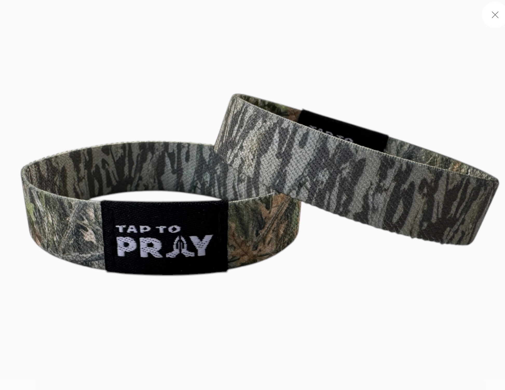 Tap To Pray™ Wristbands - Forest & Tree Bark Camo