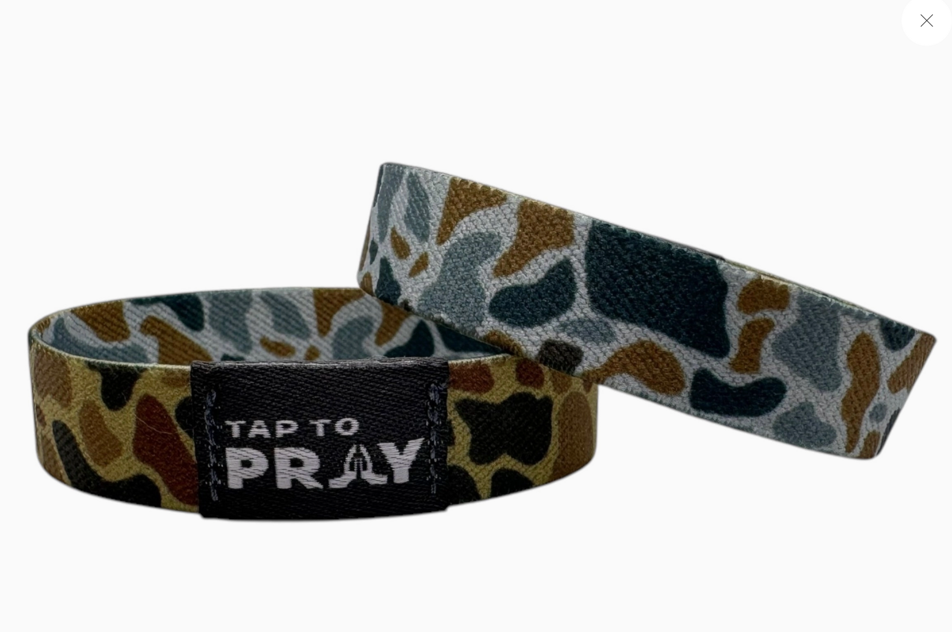 Tap To Pray™ Wristbands - River Rock Camo Sahara and Copper