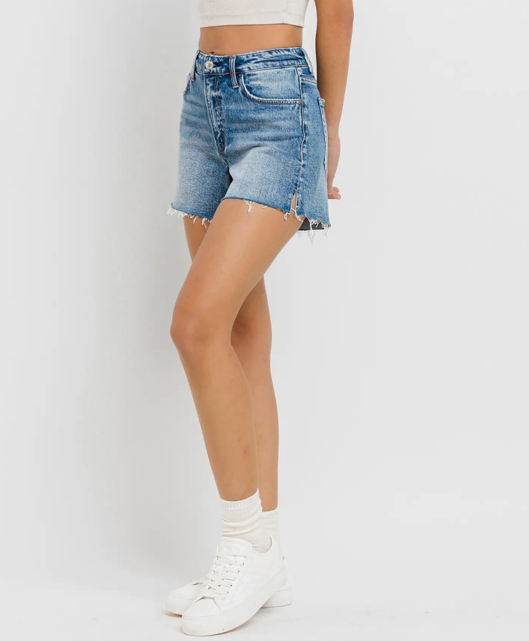 High Rise Waist A Line Shorts