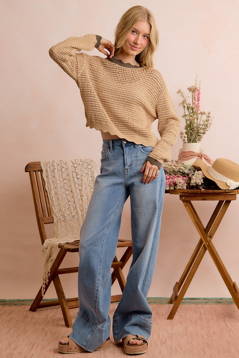 The Oakleigh Scallop Sweater