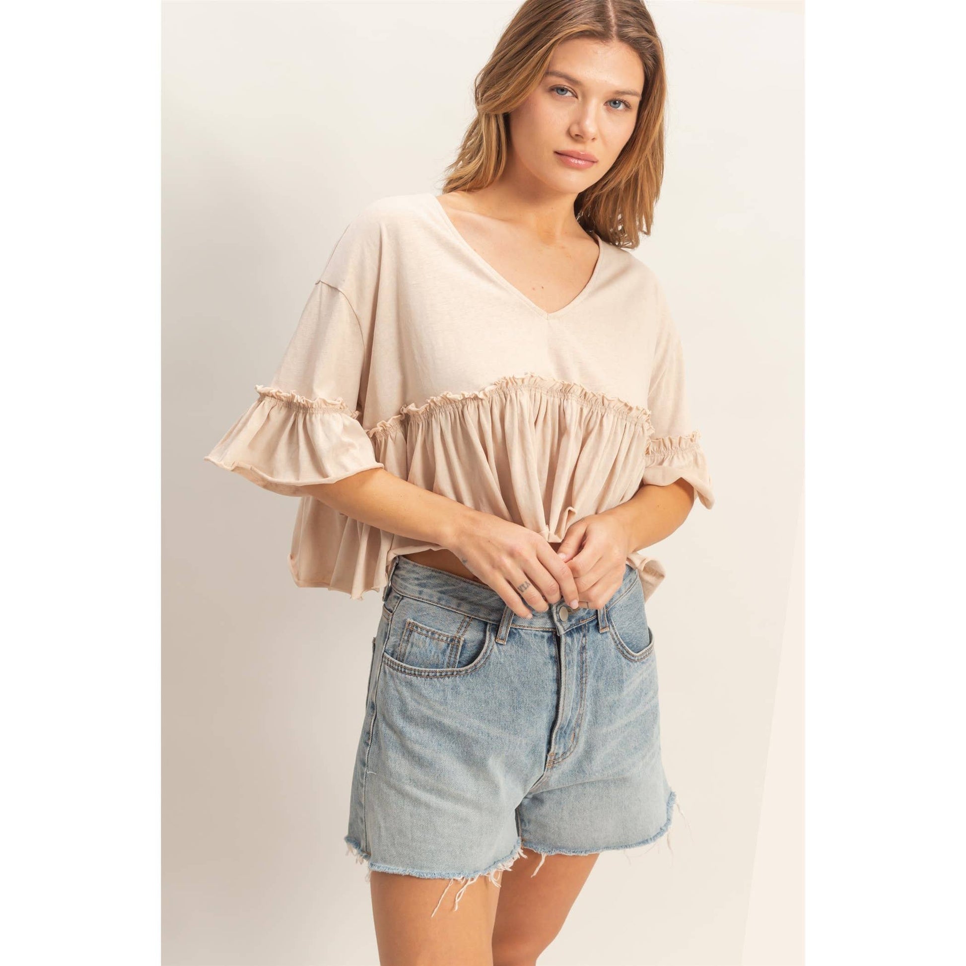 Sweet Magnolia Ruffle Top