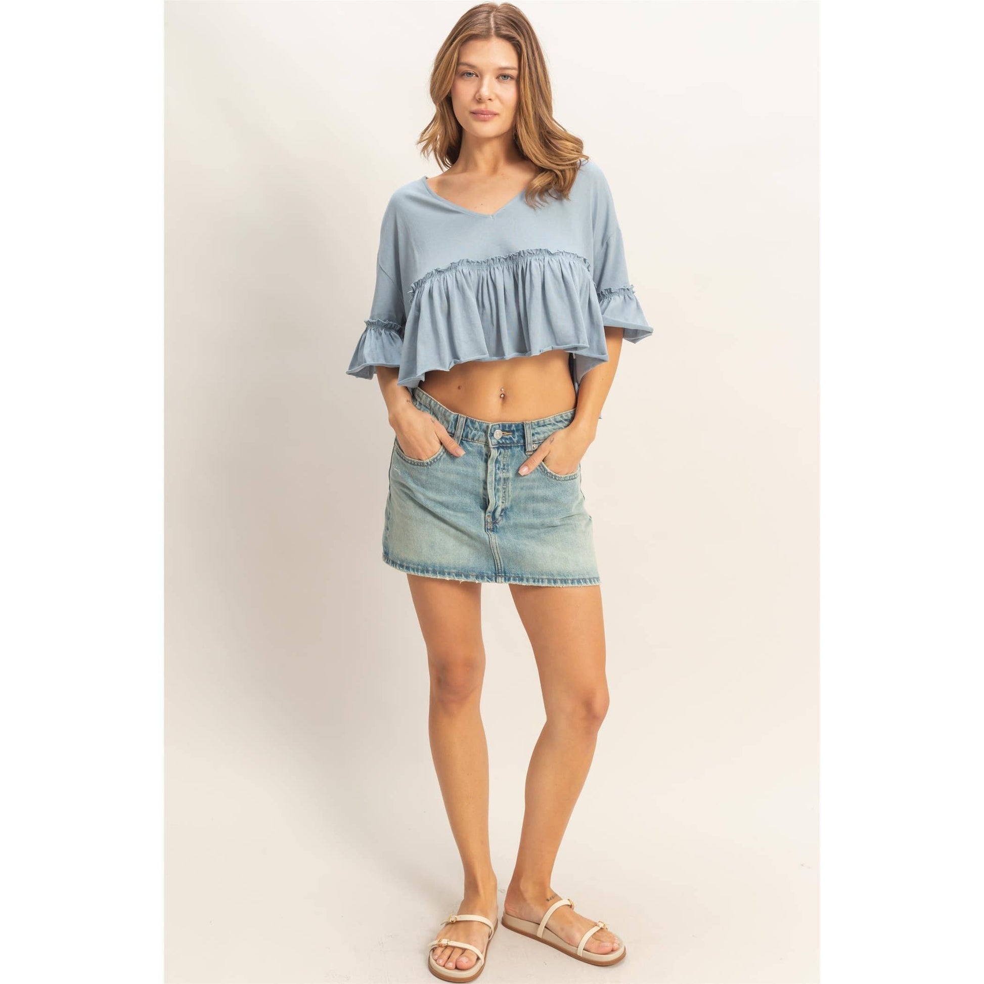 Sweet Magnolia Ruffle Top