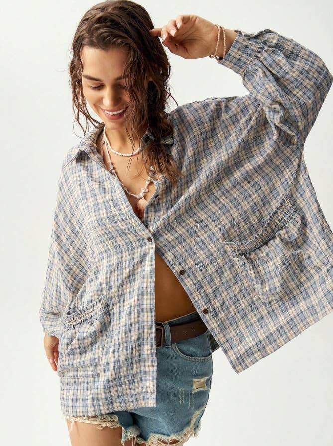 The Cedar Ridge Plaid Top