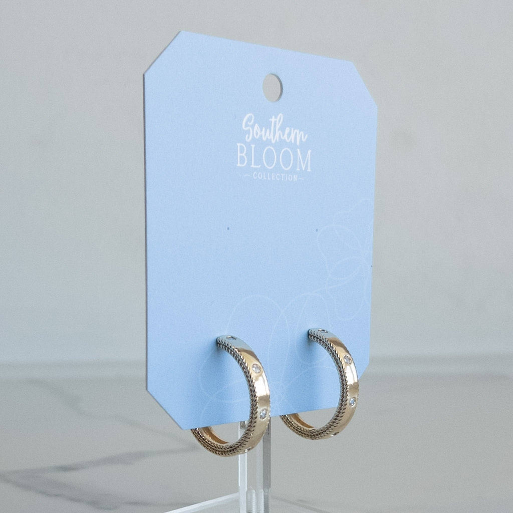 Blaire Crystal Hoops