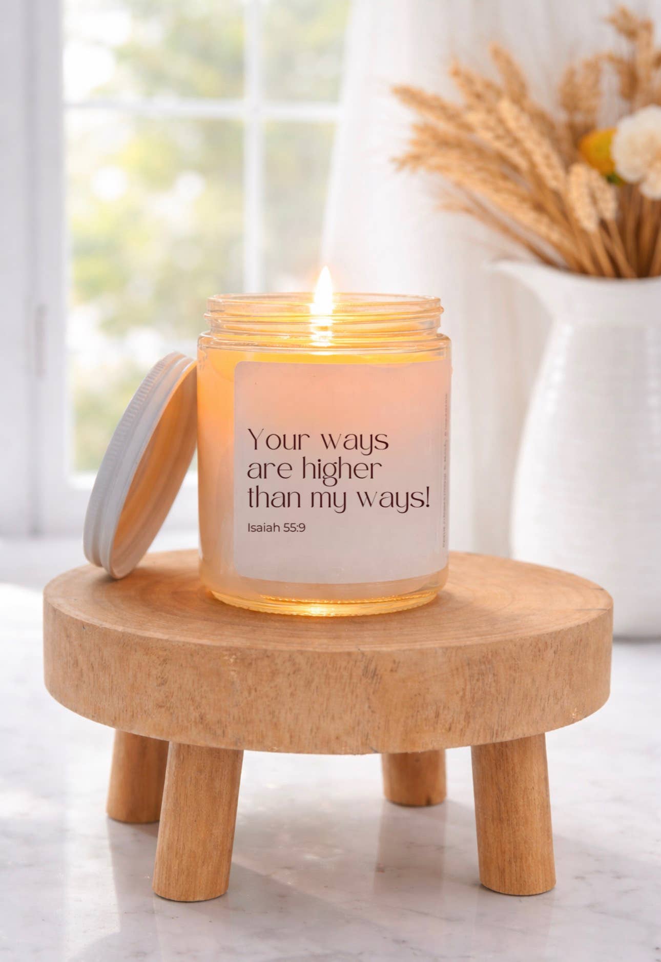 Isaiah 55:9 - Bible Verse Candles -7oz. Soy Wax 