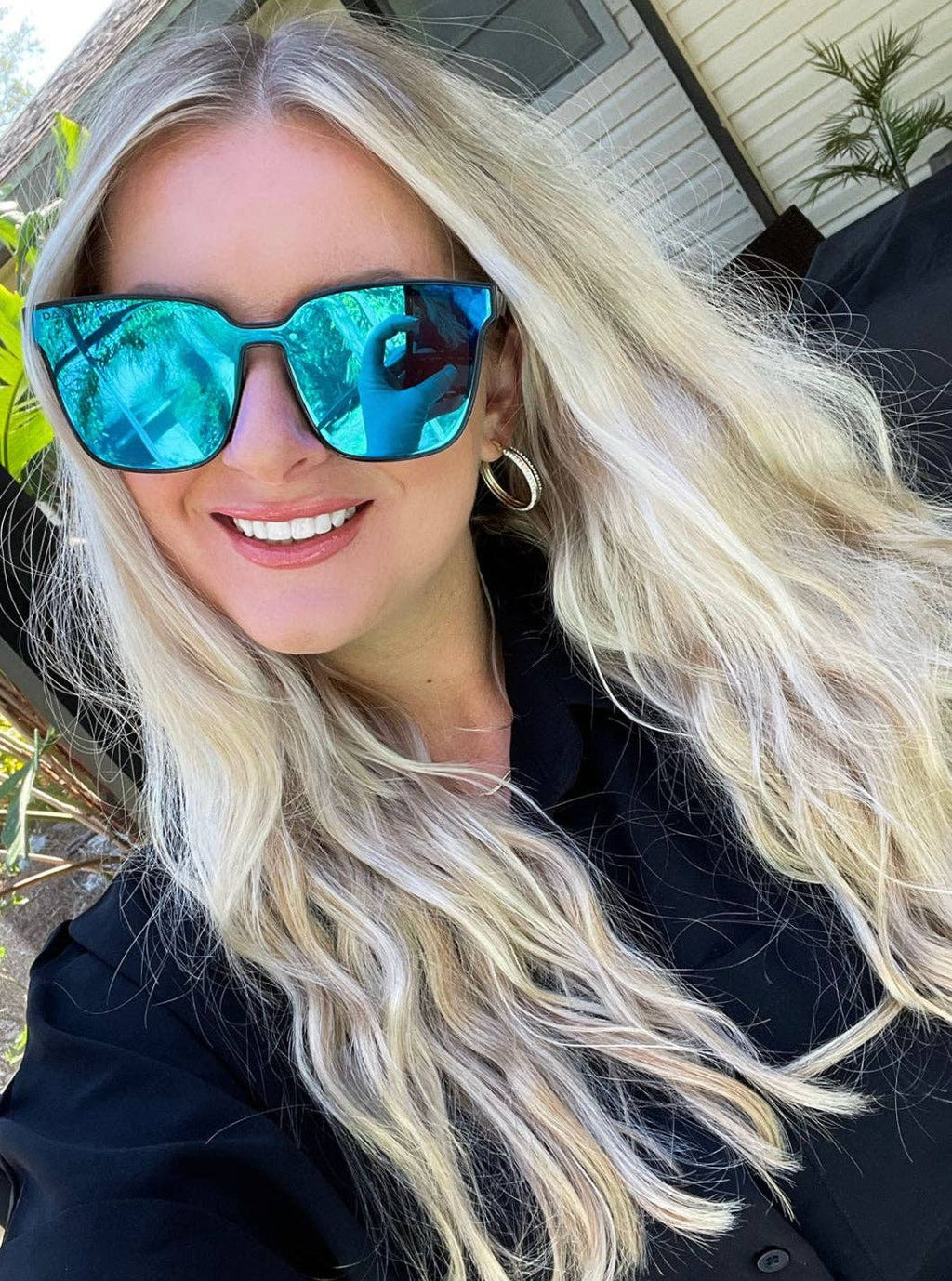 NYX - Women's Large Flared Sunglasses