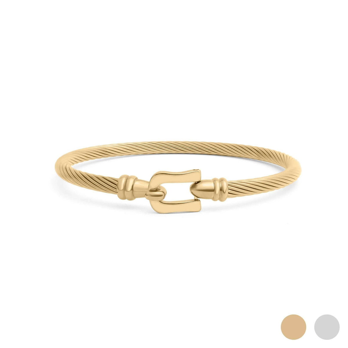 Buckle Clasp Bangle Bracelet
