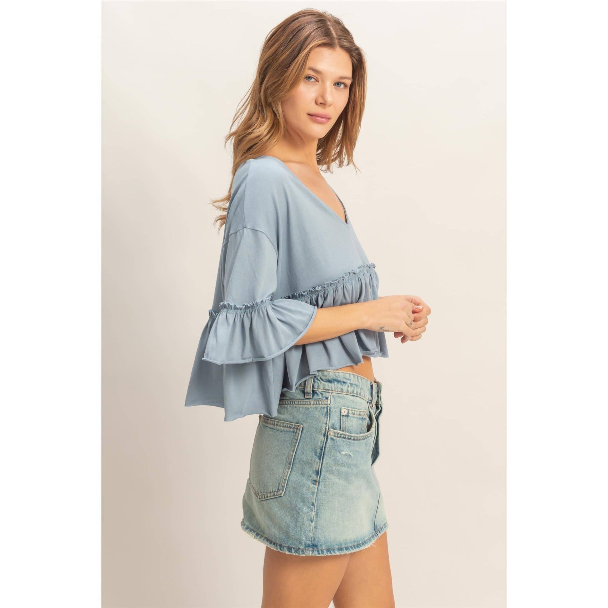 Sweet Magnolia Ruffle Top