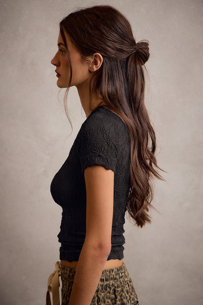The Black Magnolia Top