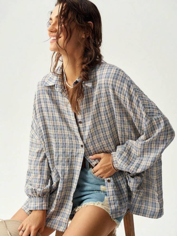 The Cedar Ridge Plaid Top