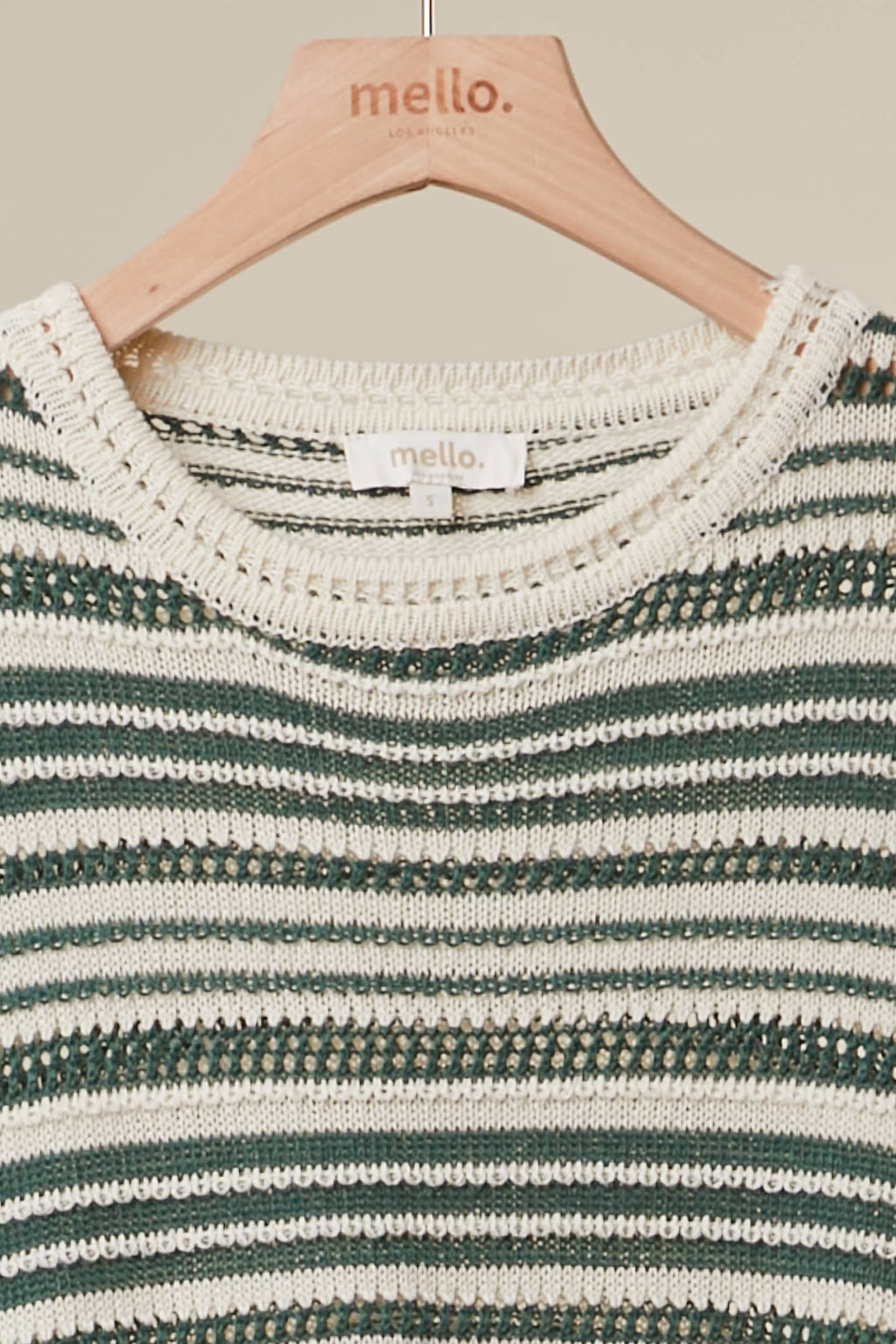 Emerald Stripe Knit Tee