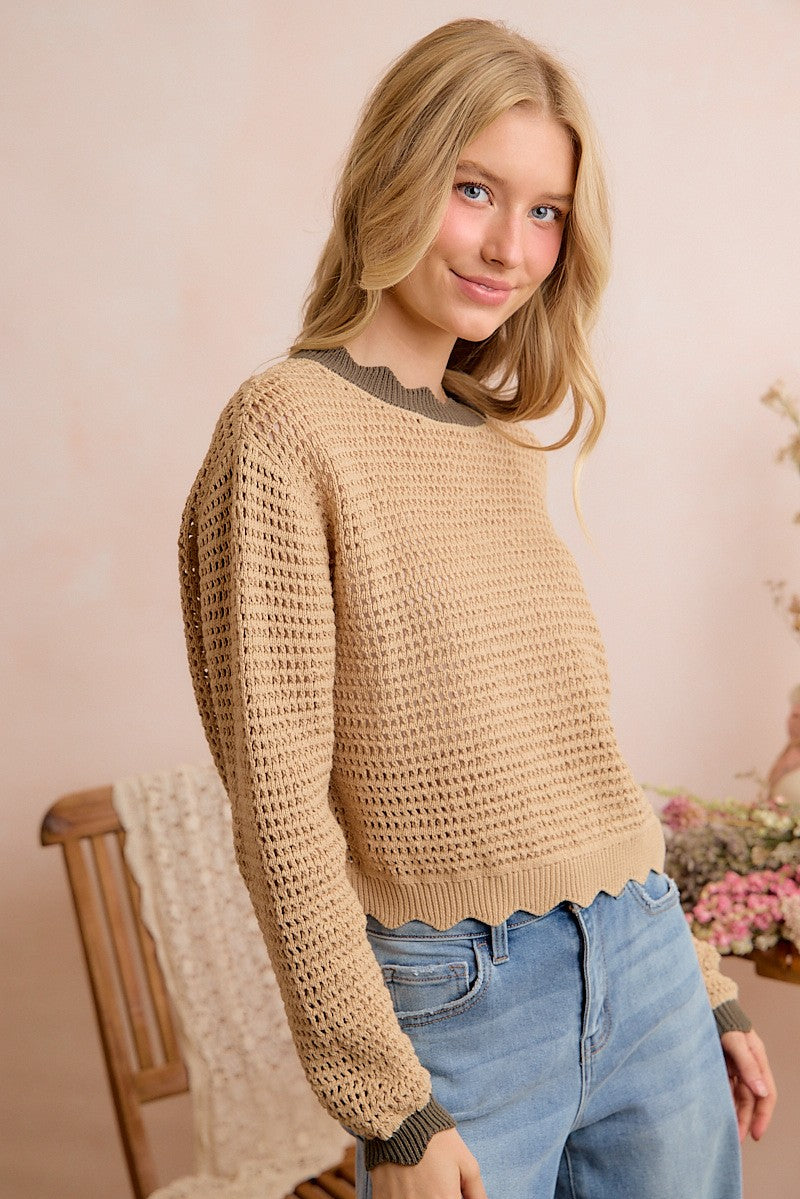 The Oakleigh Scallop Sweater