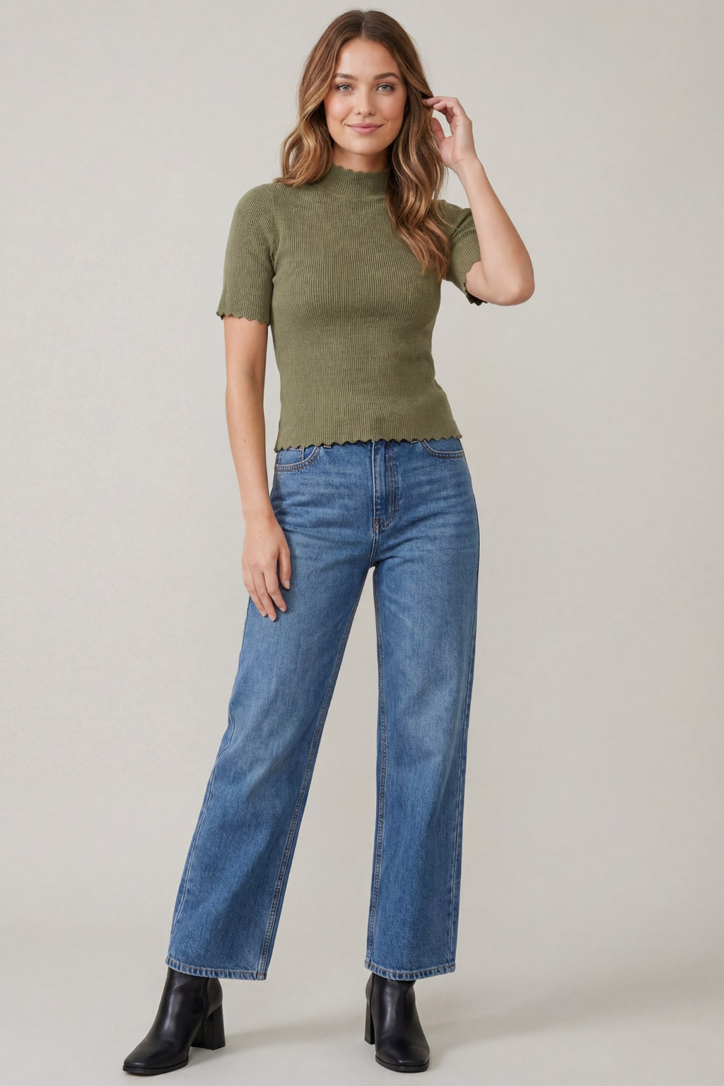 The Sage & Cedar Sweater Top