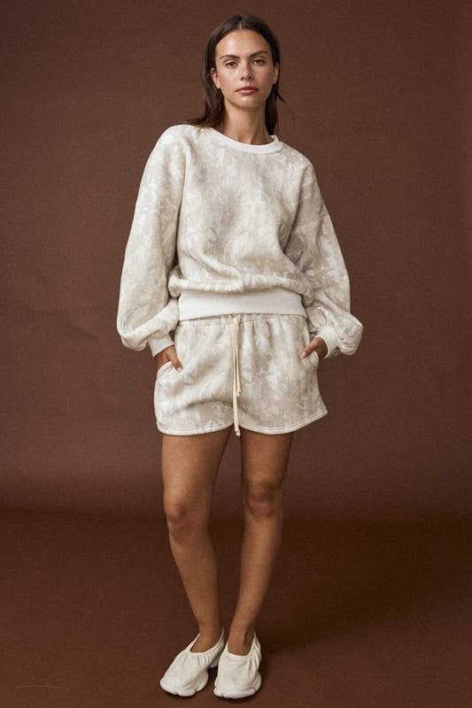 Woodland Camo Crewneck And Shorts