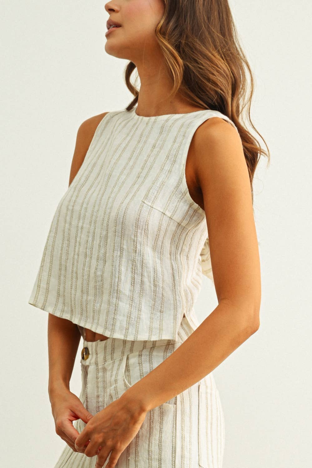 Salt Air Twist Back Top