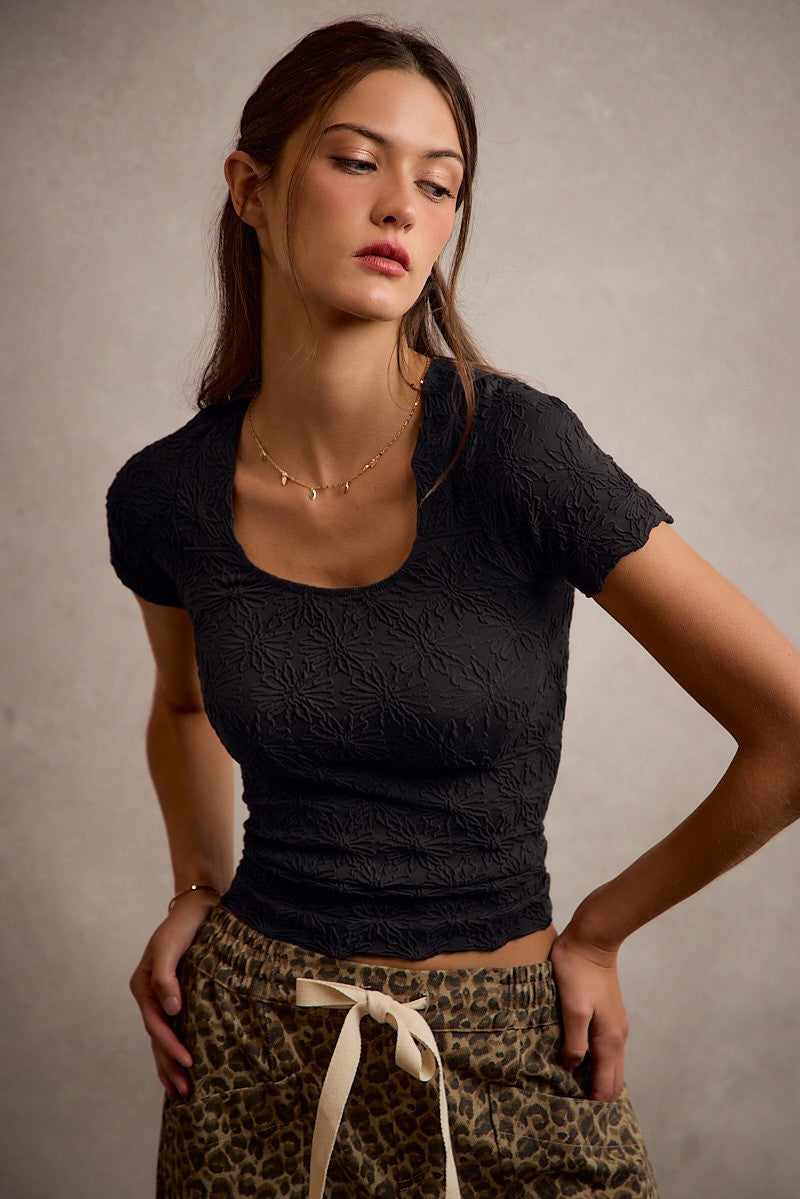 The Black Magnolia Top