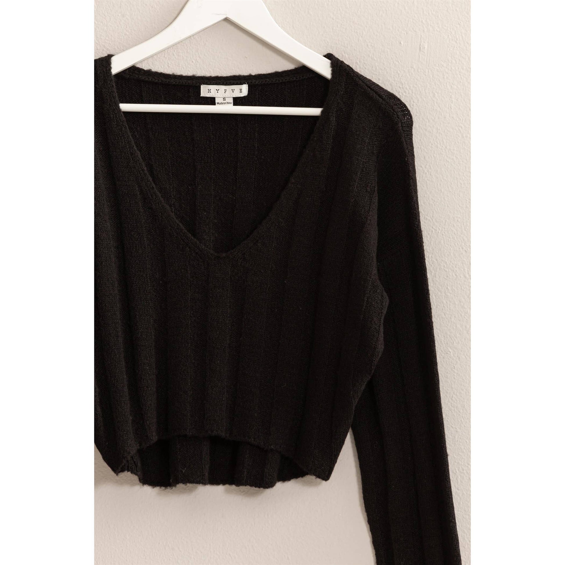 Midnight Crop Sweater