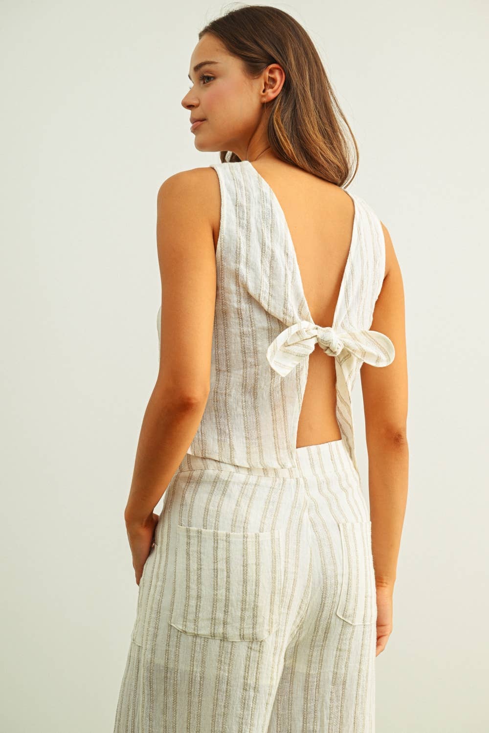 Salt Air Twist Back Top