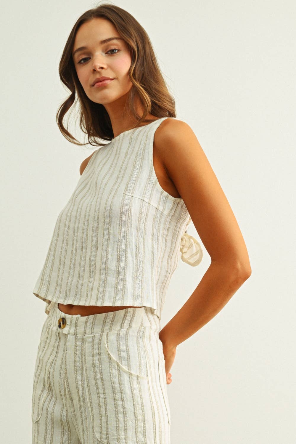 Salt Air Twist Back Top