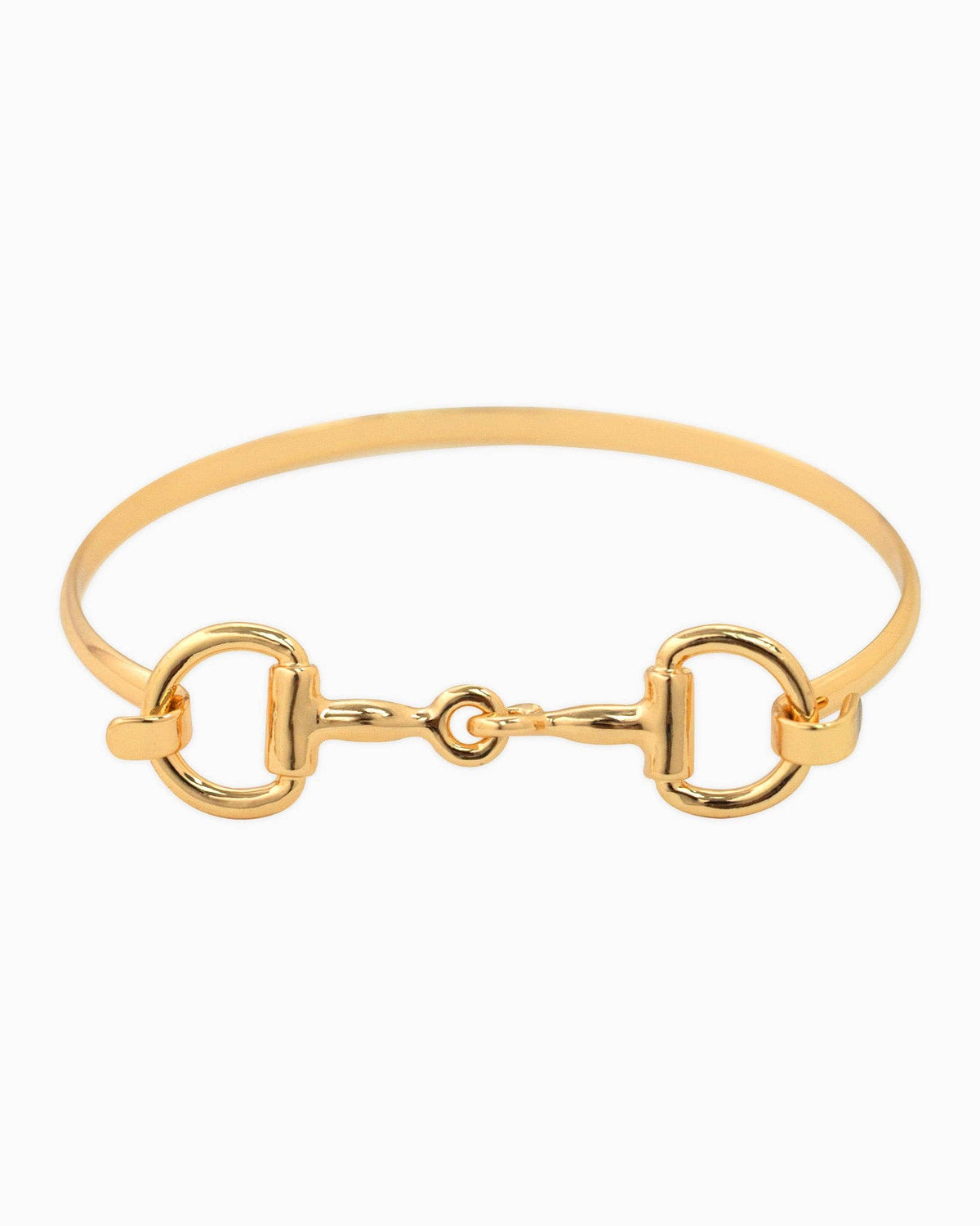 Western Double Horsebit Hook Bangle Bracelet