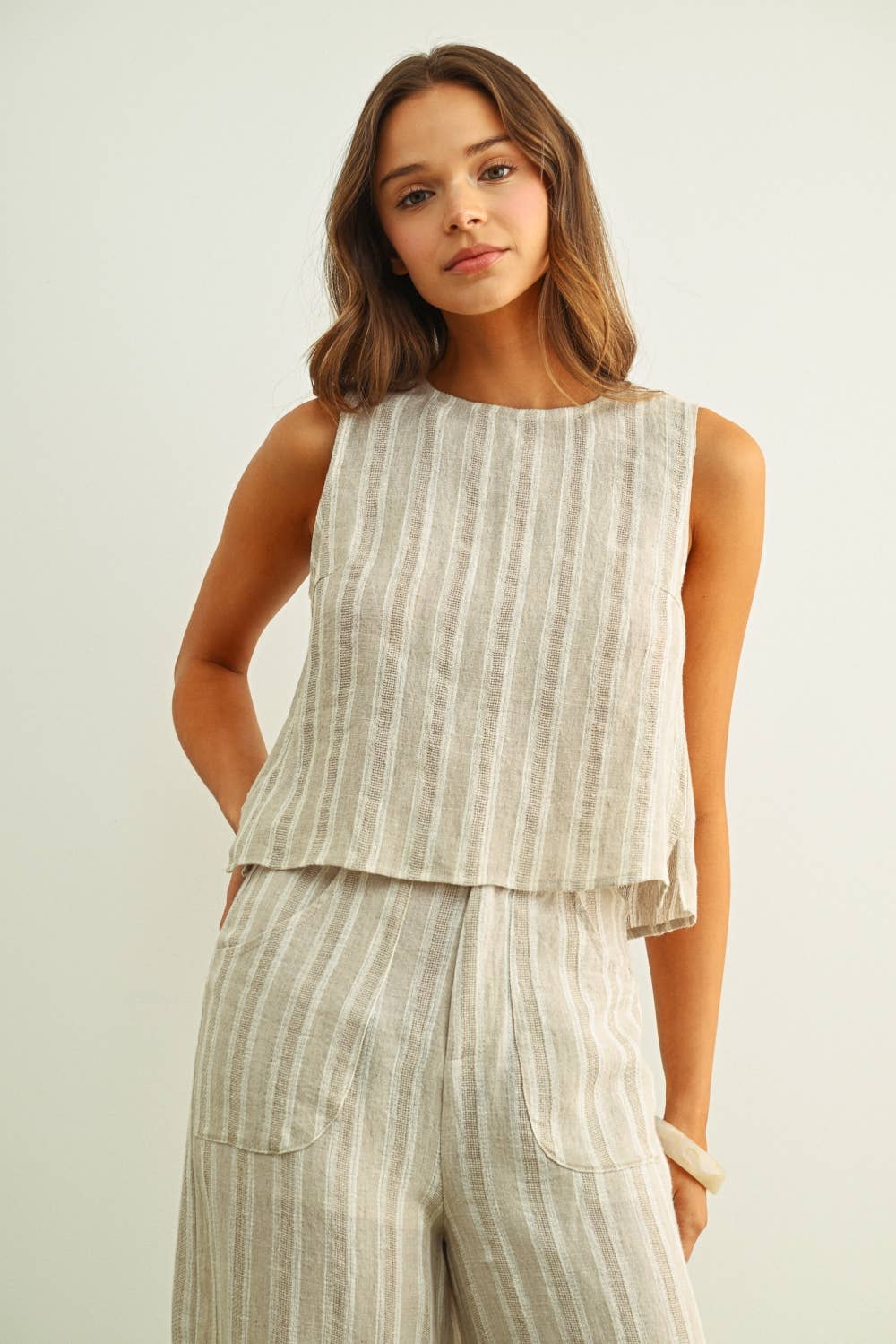 Salt Air Twist Back Top