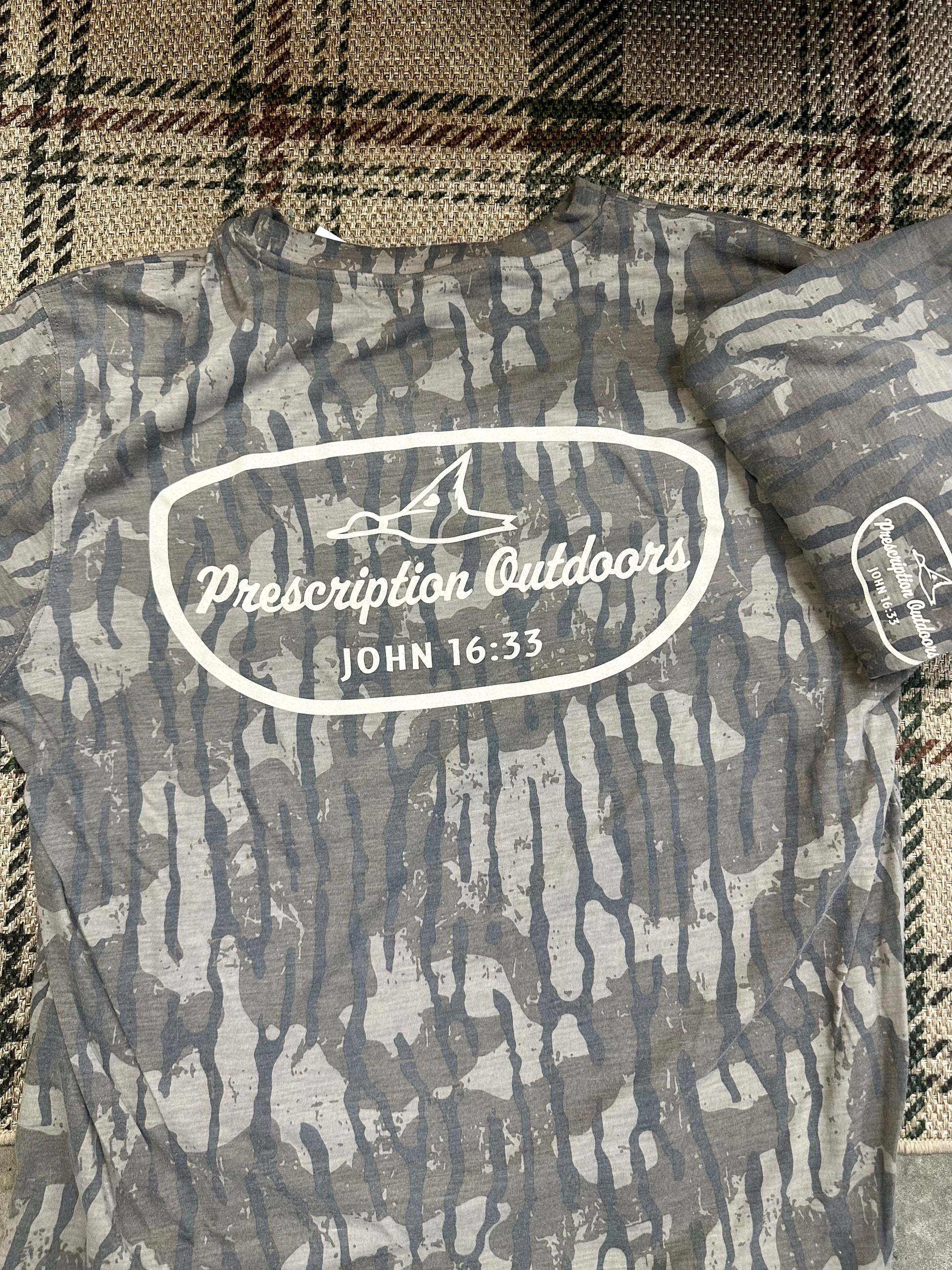 Prescription Outdoors Logo Washed Camo T-Shirt