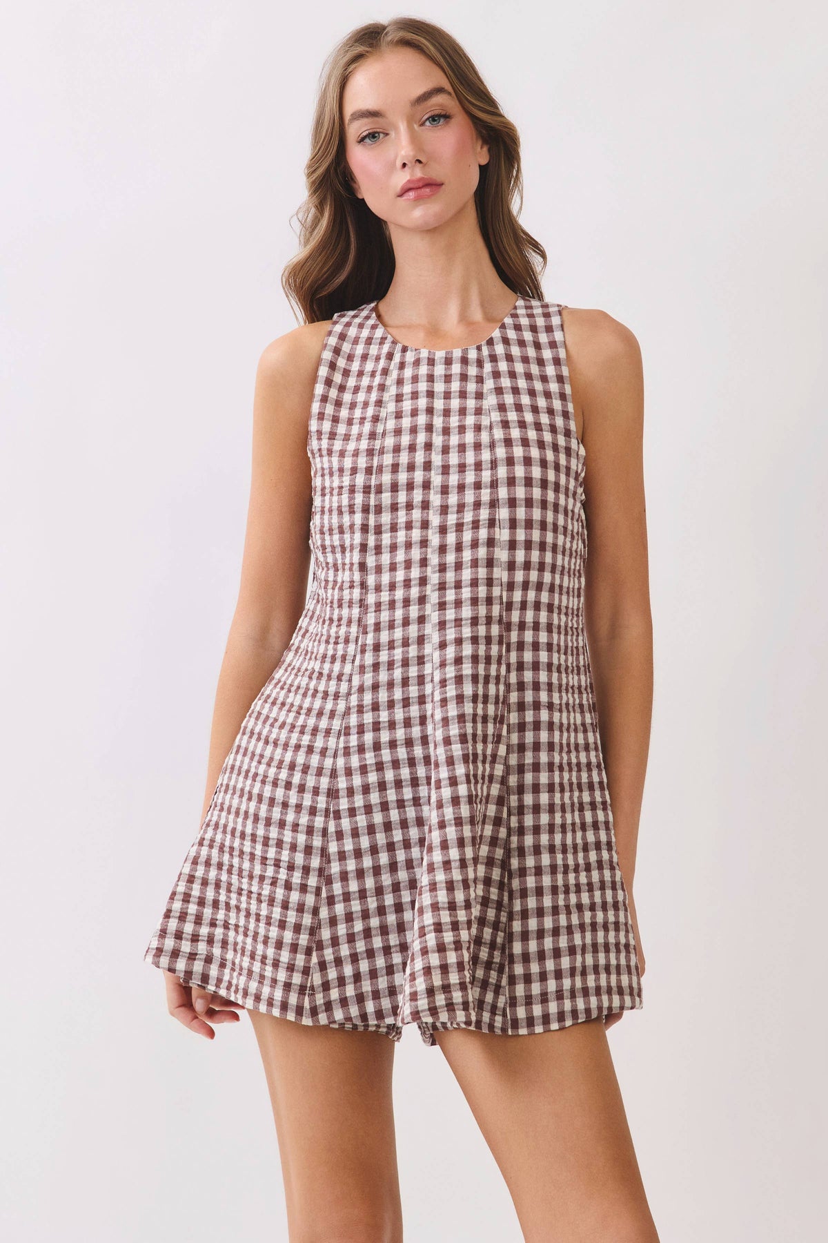 The Sweet Magnolia Gingham Romper