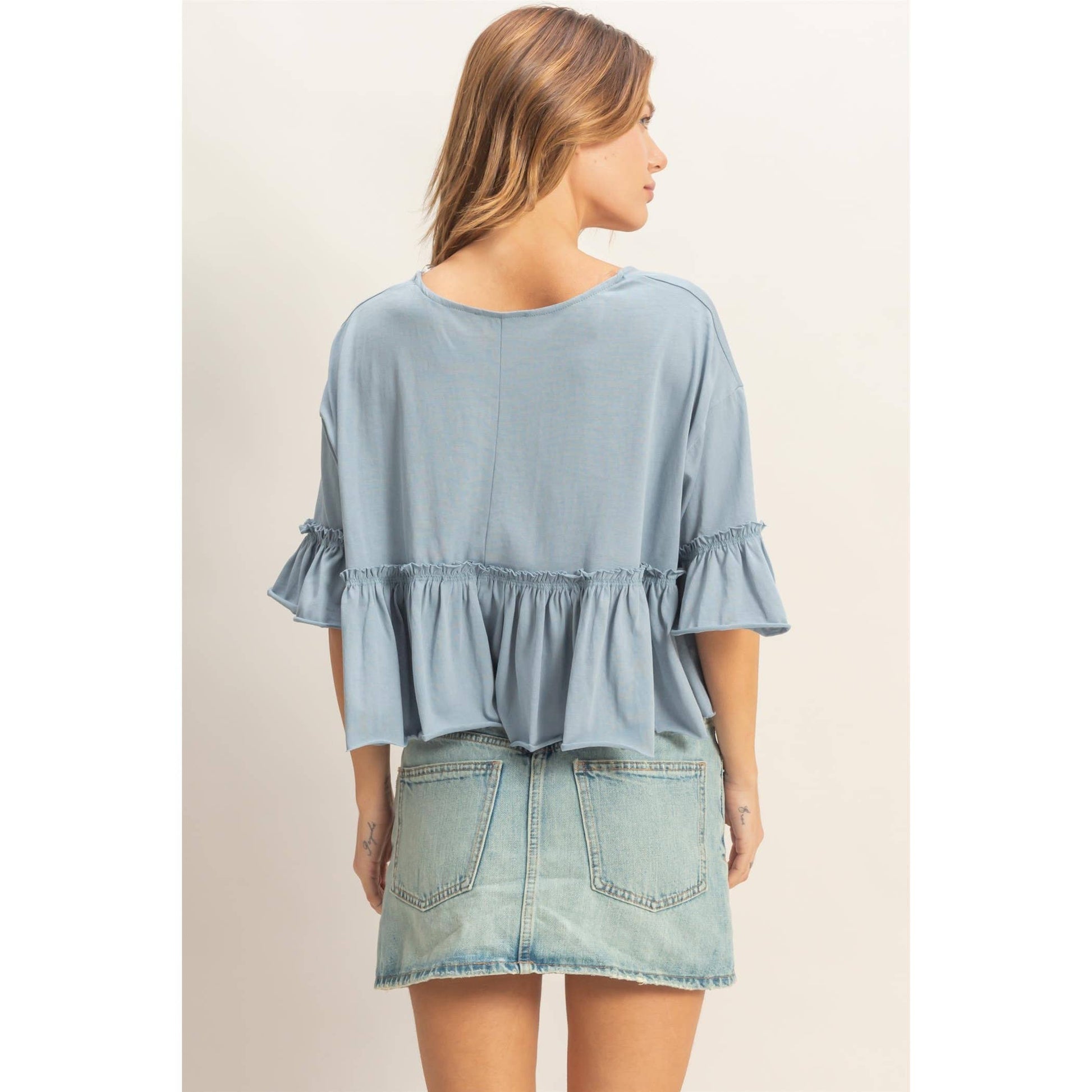 Sweet Magnolia Ruffle Top