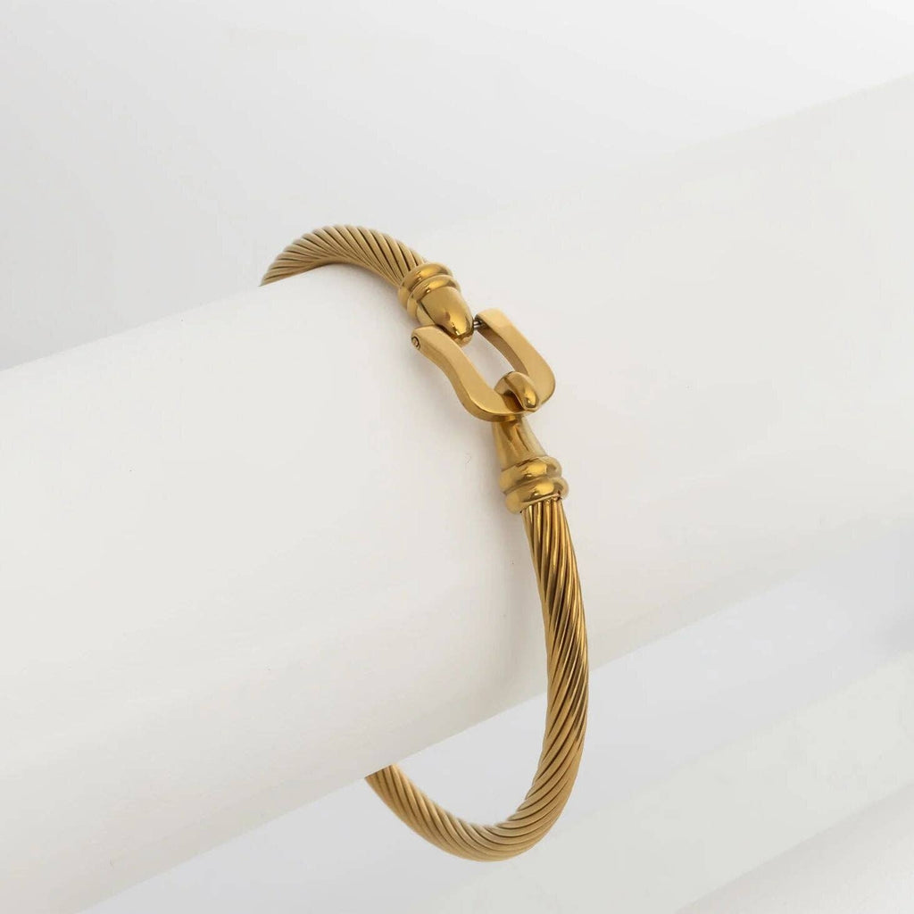 Buckle Clasp Bangle Bracelet