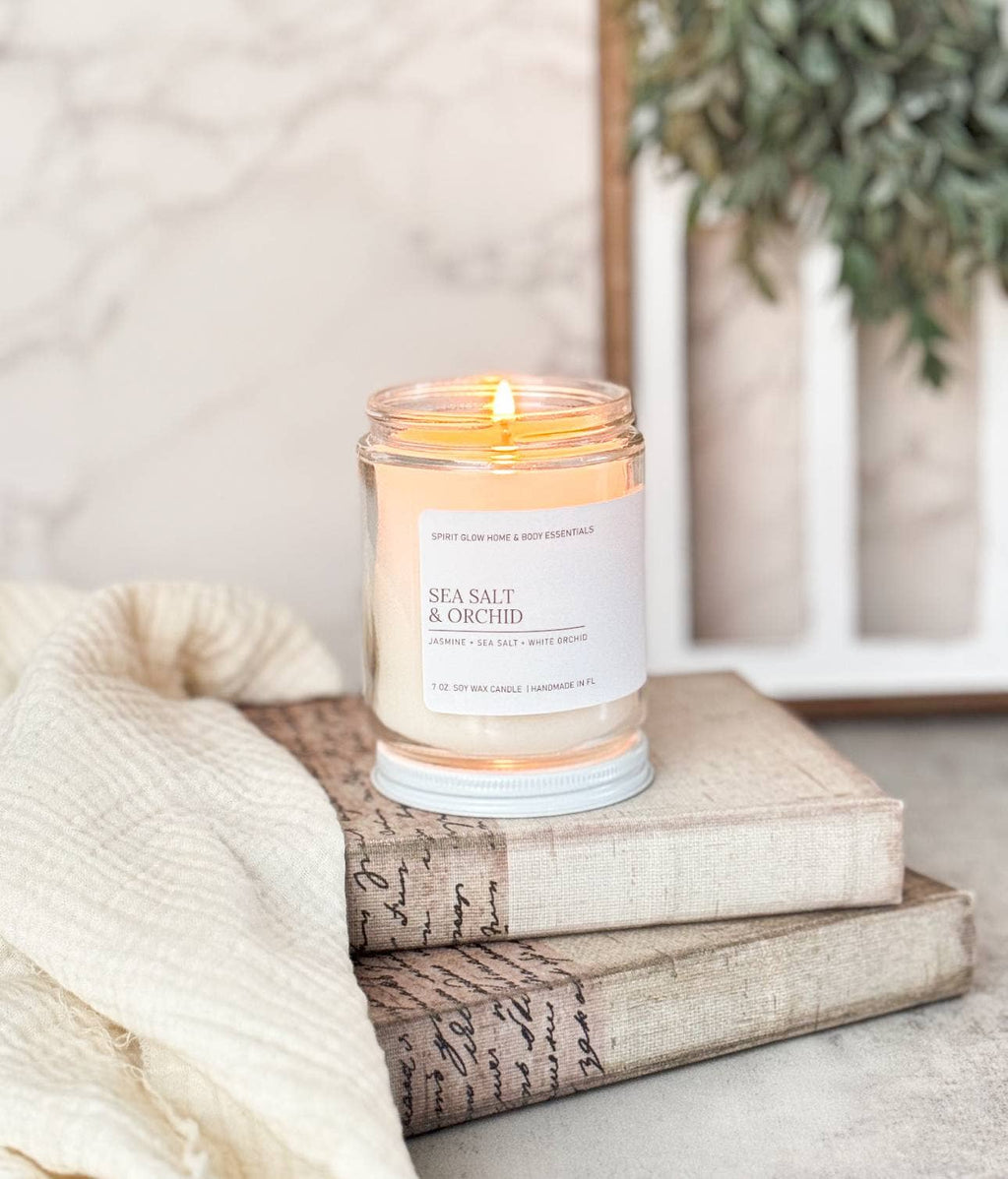 Sea Salt & Orchid - 7oz. Soy Wax  Candle