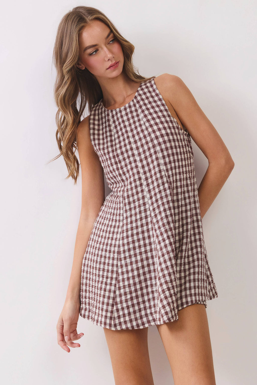 The Sweet Magnolia Gingham Romper