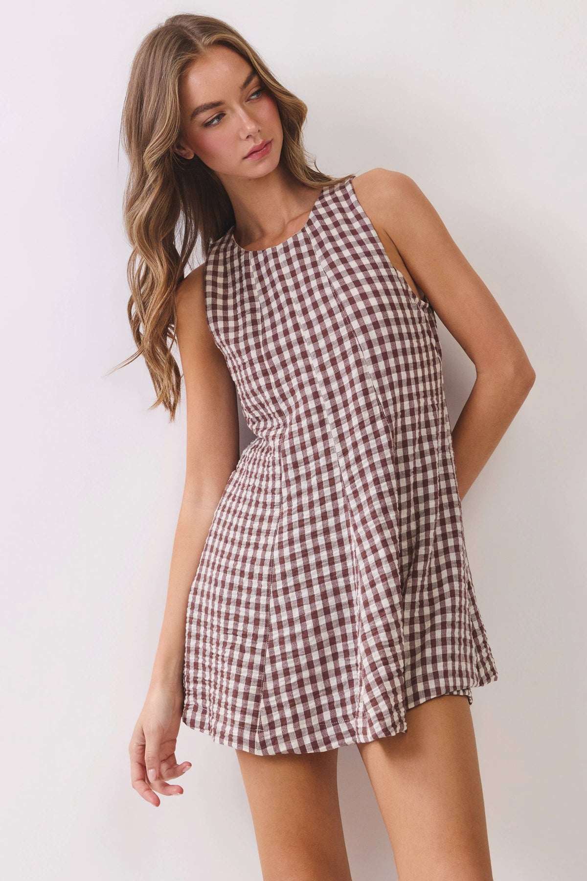 The Sweet Magnolia Gingham Romper