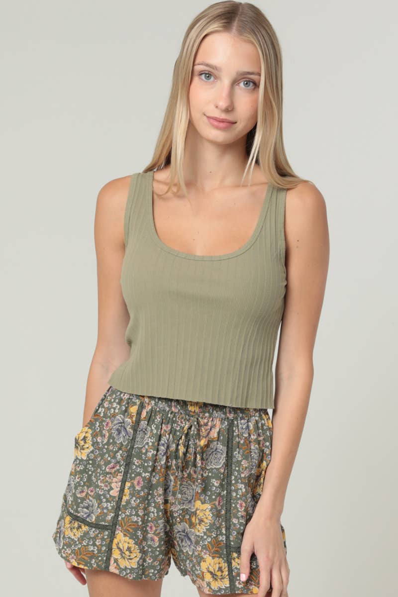 Sweet Meadow Lace Trim Shorts