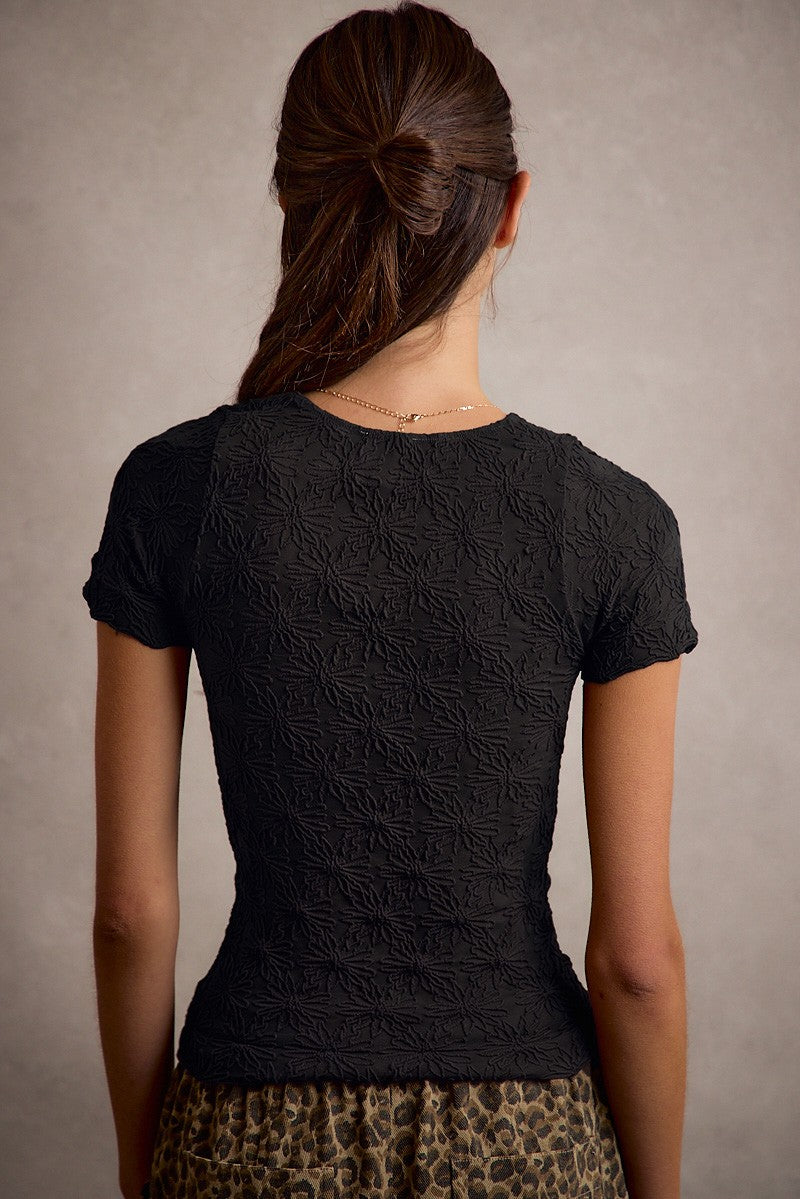 The Black Magnolia Top