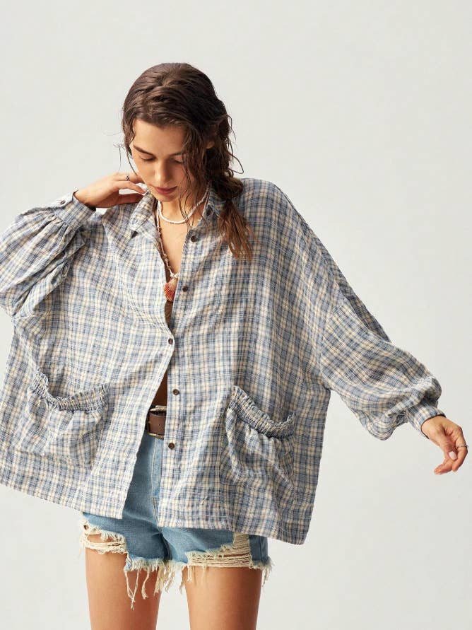 The Cedar Ridge Plaid Top