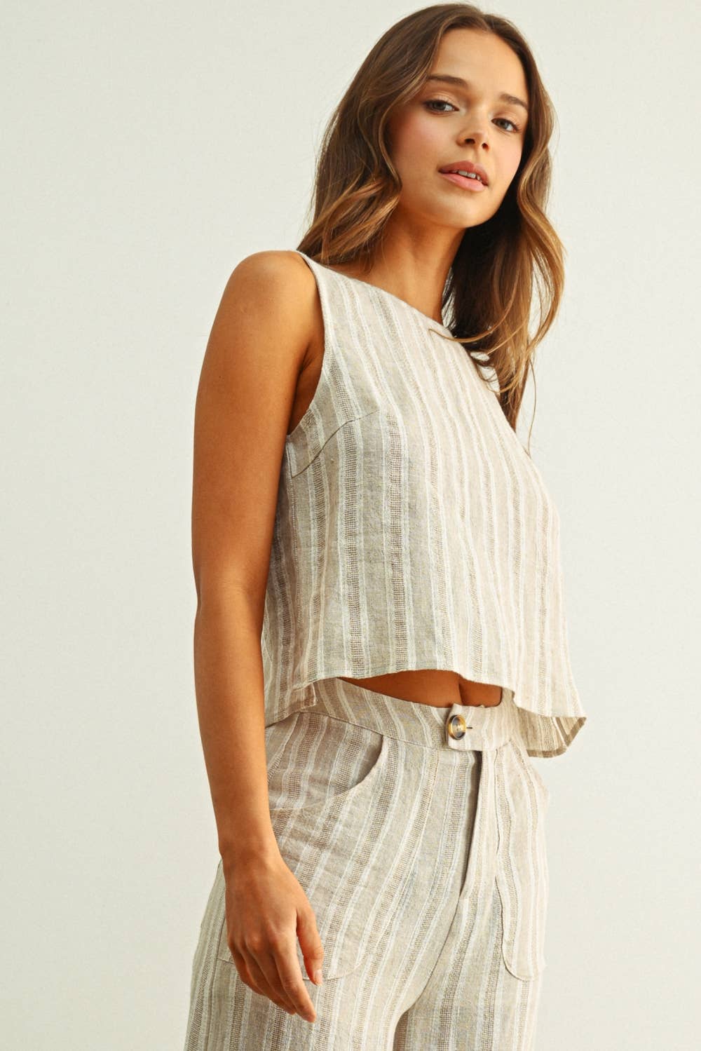 Salt Air Twist Back Top