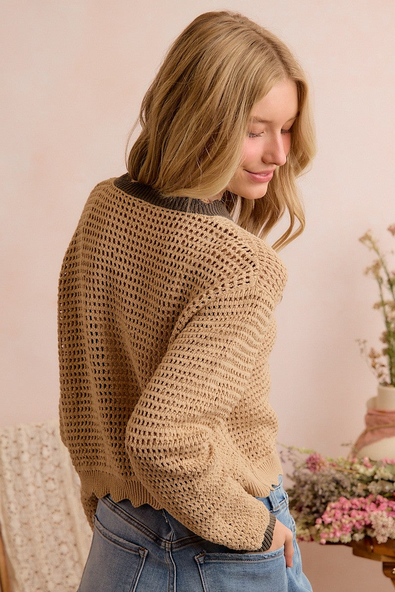 The Oakleigh Scallop Sweater