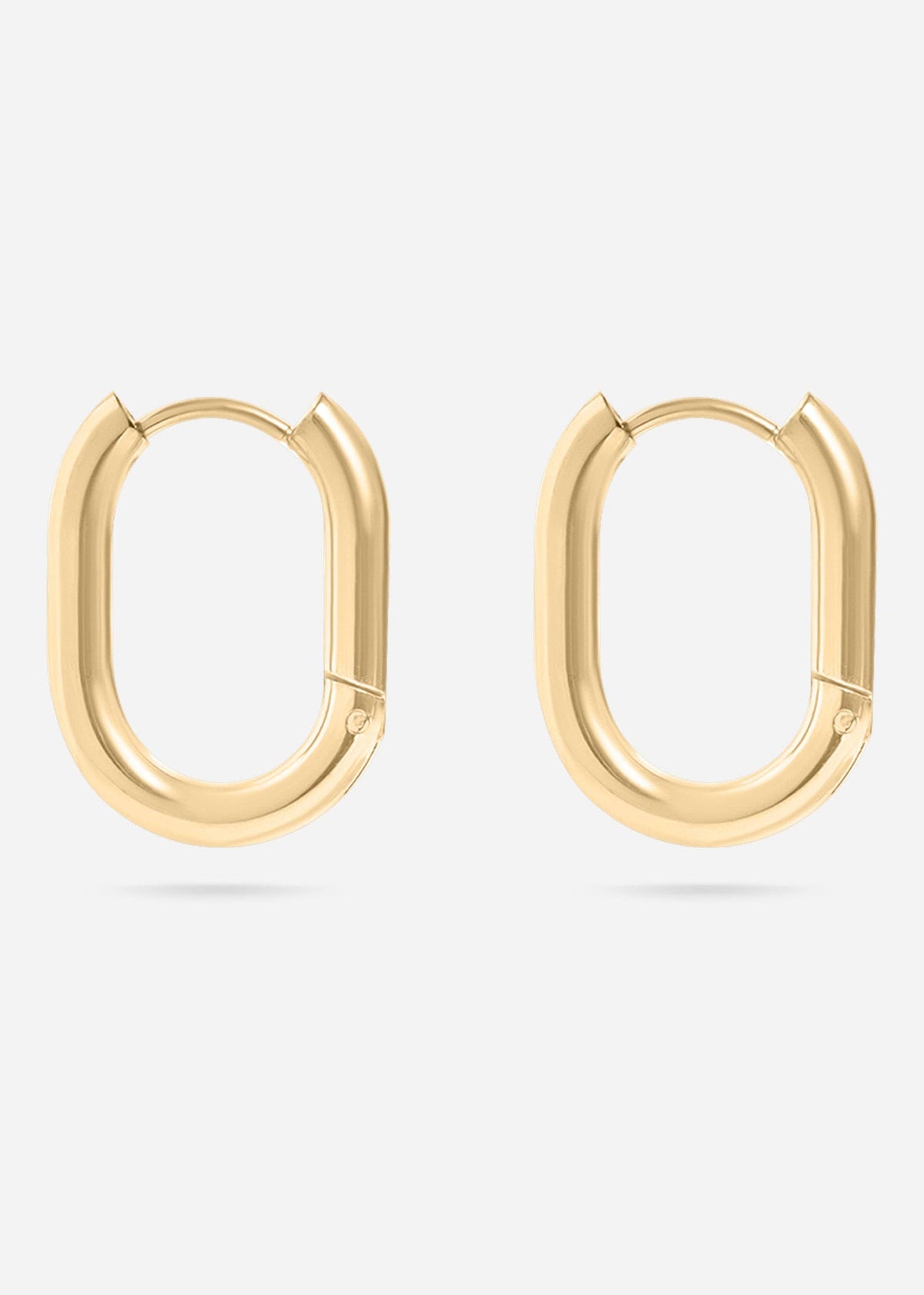 Oval Huggie Earrings