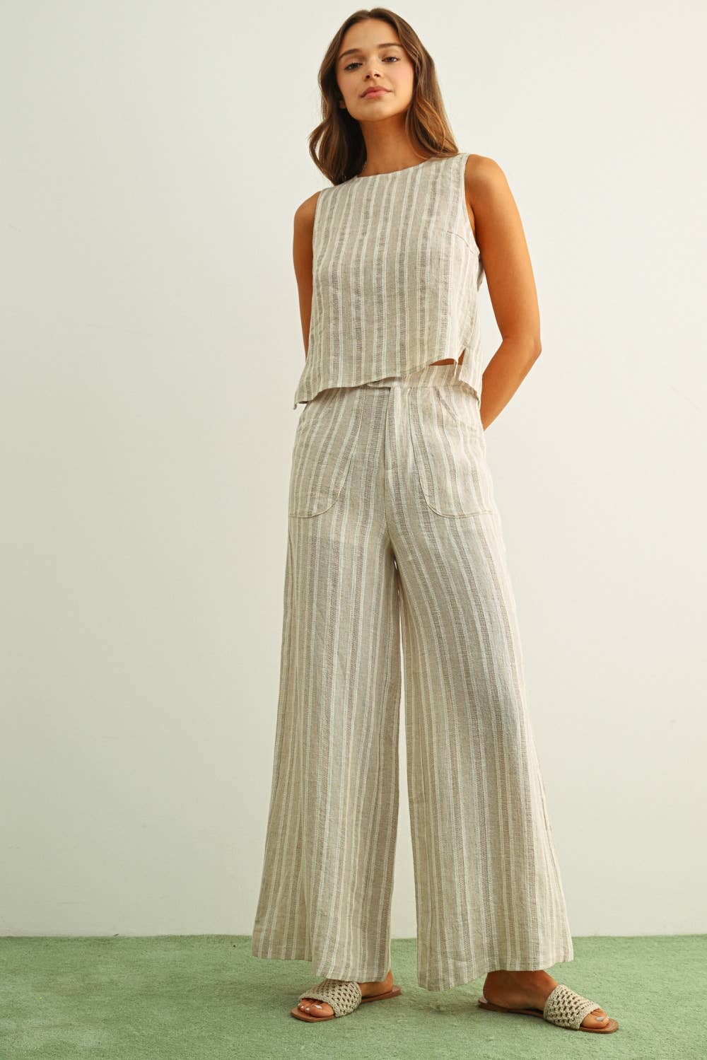Salt Air Twist Back Top
