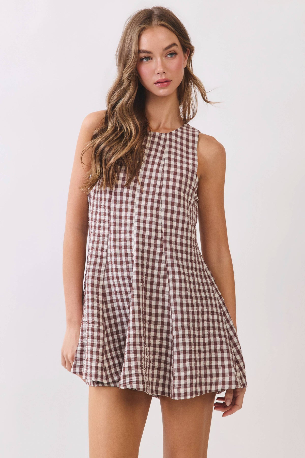 The Sweet Magnolia Gingham Romper