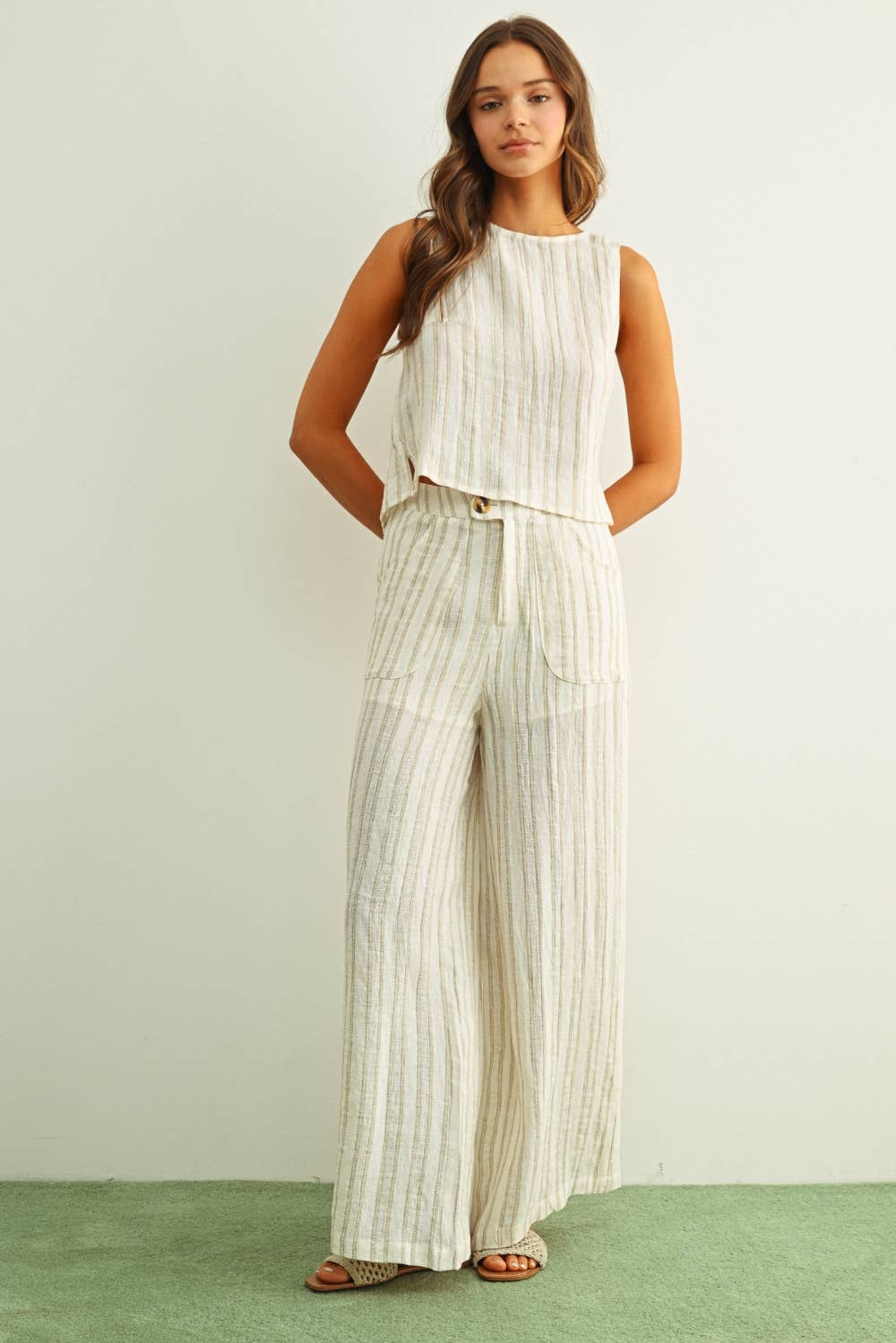 Salt Air Twist Back Top