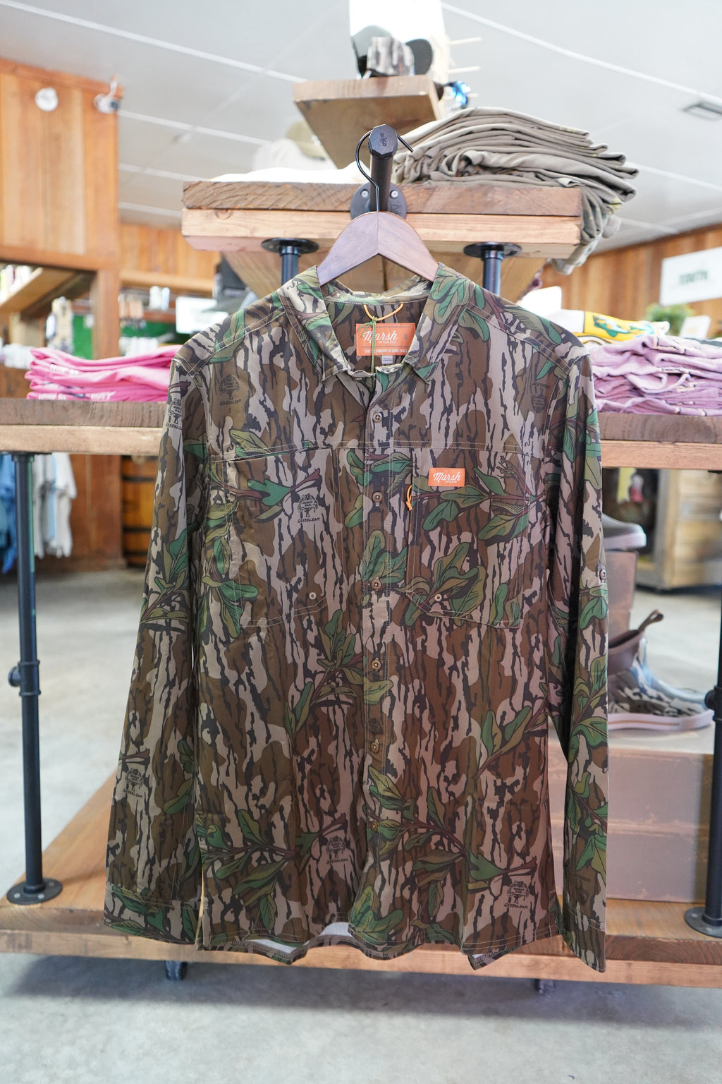 Lenwood Mossy Oak LS Green Leaf
