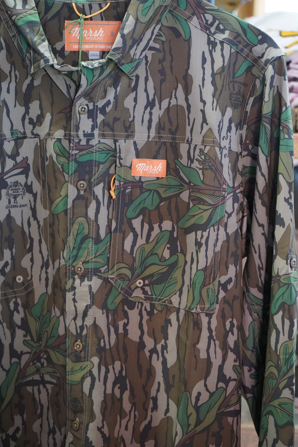 Lenwood Mossy Oak LS Green Leaf