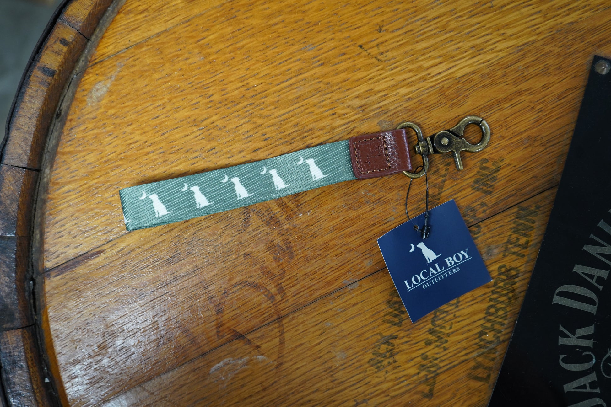 Thyme Dog and Moon Wrist Lanyard