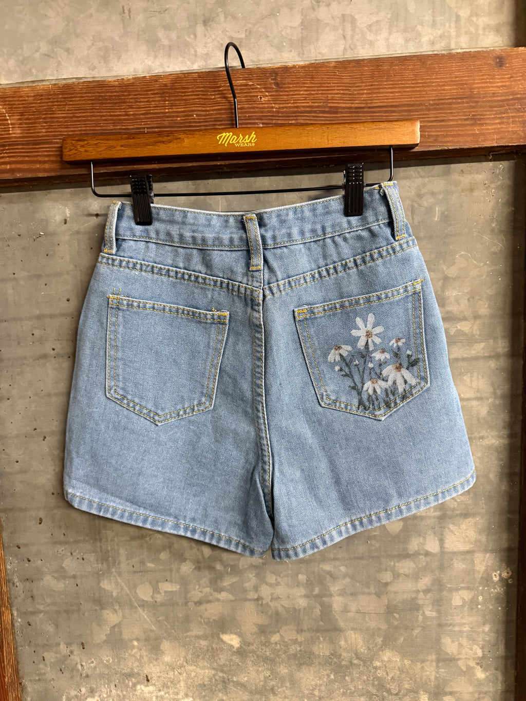 Wildflower Wash Denim Shorts