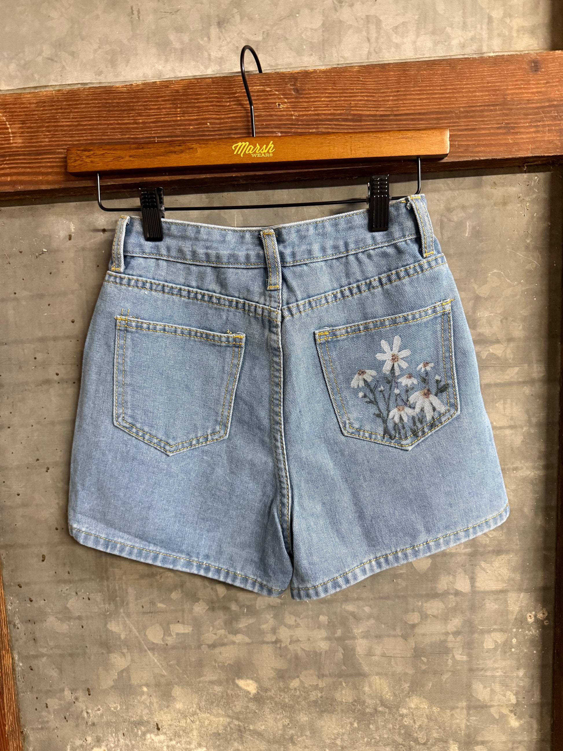 Wildflower Wash Denim Shorts