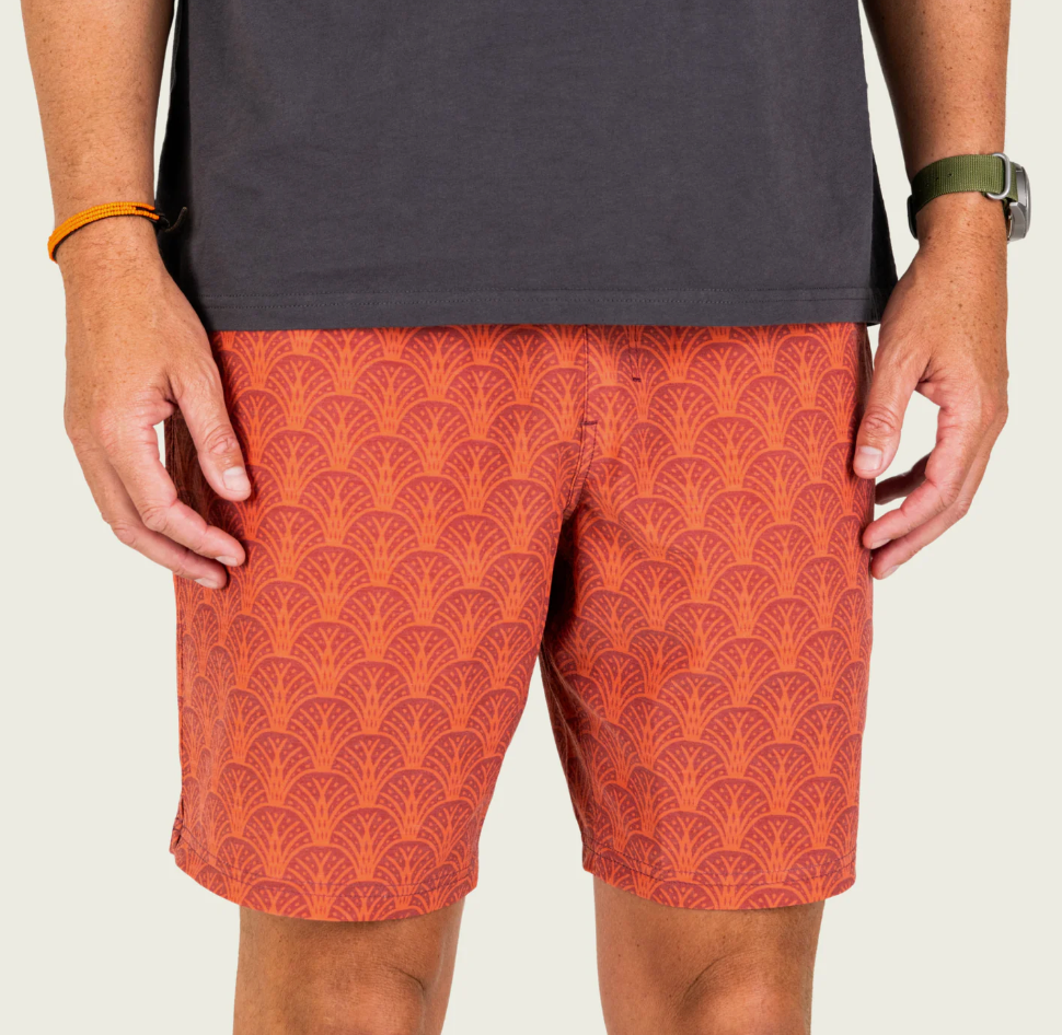 Fulton Volley Shorts - Etruscan Red